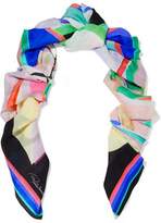 Thumbnail for your product : Roberto Cavalli Printed Silk-Jacquard Scarf