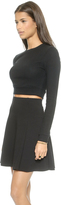 Thumbnail for your product : Three Dots Brushed Knit Cropped Sweater