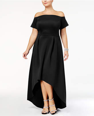 Monif C Trendy Plus Size High-Low Dress