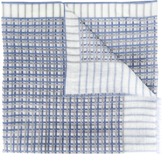Canali grid pattern scarf