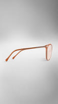 Thumbnail for your product : Burberry Round Frame Metal Detail Sunglasses