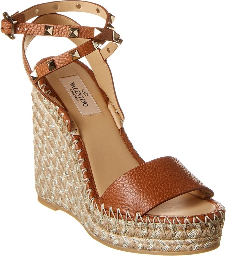 Valentino Women's Brown Wedges | ShopStyle