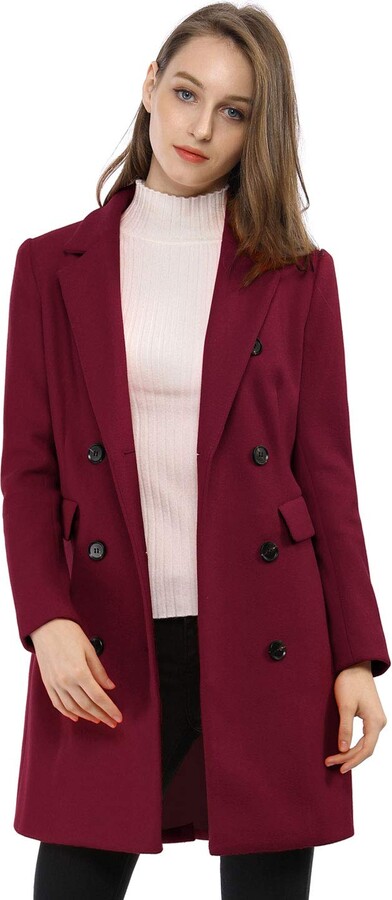 burgundy mac coat