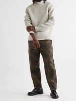 Thumbnail for your product : Oliver Spencer Judo Tapered Camouflage-Print Herringbone Cotton-Twill Cargo Trousers - Men - Brown - S