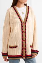 Thumbnail for your product : Gucci Oversized Wool And Cashmere-blend Cardigan - Ivory