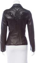 Thumbnail for your product : Gianni Versace Leather Button-Up Jacket