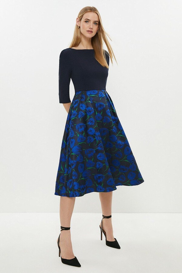 Jacquard Skirt Midi Dress - ShopStyle