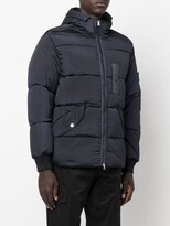 Thumbnail for your product : Stone Island Compass logo-patch padded jacket