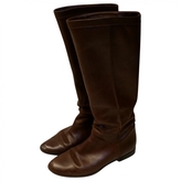 Thumbnail for your product : Sergio Rossi Brown Leather Boots