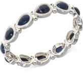 Thumbnail for your product : Nine West Silver-Tone Blue Stone Stretch Bracelet
