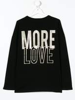 Thumbnail for your product : Diesel Kids TEEN Love More print top