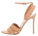 Thumbnail for your product : Gianvito Rossi Suede Ankle Strap Sandals w/ Tags