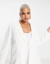 Thumbnail for your product : Ever New Curve Bridal oversized suit blazer in ivory - part of a set