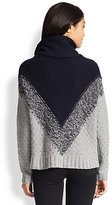 Thumbnail for your product : Autumn Cashmere Chevron-Patterned Funnelneck Sweater