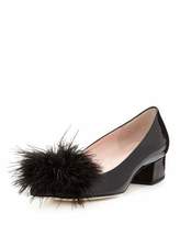 Thumbnail for your product : Kate Spade Melinda Patent Feather Pump, Black