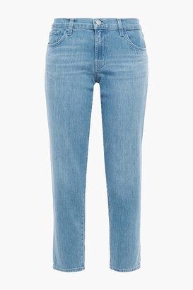 J Brand Cropped Mid-rise Slim-leg Jeans