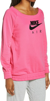 off the shoulder nike sweatshirt