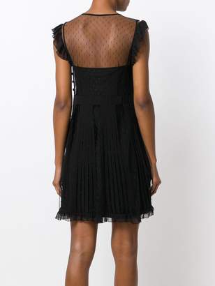 RED Valentino pleated lace dress