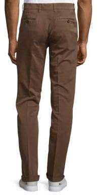 Brunello Cucinelli Solid Flat-Front Chinos