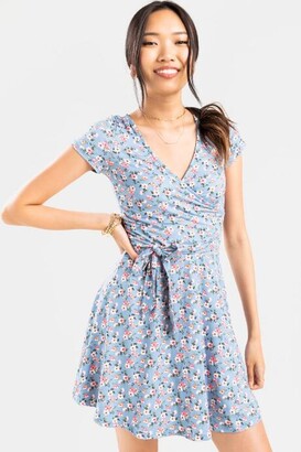 Nelly Floral Front Tie Mini Dress 