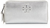 Thumbnail for your product : Tory Burch Thea Continental Zip Wallet, Silver