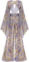 Thumbnail for your product : Raisa Vanessa The Lake House Watercolor Pleated Chiffon Jumpsuit
