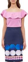 Thumbnail for your product : Ted Baker Perui Frill detail Bardot top