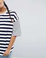 Thumbnail for your product : ASOS Curve T-Shirt In Boxy Fit And Cut About Stripe