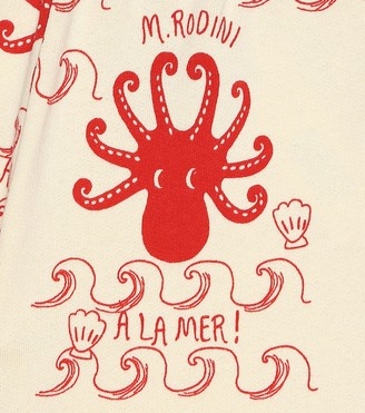 Mini Rodini Octopus cotton-jersey shorts