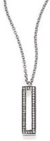 Thumbnail for your product : Ippolita Stella Diamond & Sterling Silver Rectangle Pendant Necklace