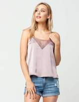 Thumbnail for your product : Socialite Lace Satin Womens Cami