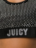 Thumbnail for your product : Juicy Couture Swarovski embellished velour crop top