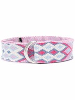 Thumbnail for your product : Isabel Marant D-ring argyle-pattern belt