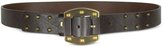 Thumbnail for your product : Nuovedive Brown Studded Leather Women's Belt