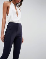 Thumbnail for your product : ASOS DESIGN high waist pants in skinny fit