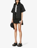 Thumbnail for your product : Hood by Air High-waist woven mini skirt