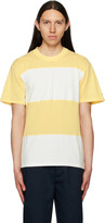 Thumbnail for your product : Noah Yellow & White Stripe T-Shirt