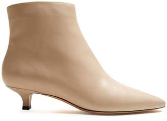 The Row Coco point-toe leather ankle boots
