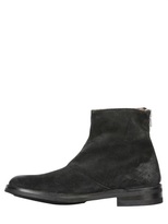 Thumbnail for your product : Leather Ankle Boots W/ Faux Fur Lining
