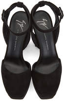 Thumbnail for your product : Giuseppe Zanotti Black Suede Lavinia Platform Heels