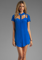 Thumbnail for your product : Funktional Lens Cut Out Shirt Dress