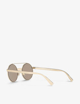 Thumbnail for your product : Versace VE2210 round metal sunglasses