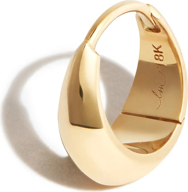 Lizzie Mandler Fine Jewelry 18kt Yellow Gold Crescent Hoop Earring