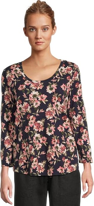 Tommy Bahama Ashby Isles Tidal Bloom T-Shirts Women's Clothing Coastline : SM (US 4-6), Cotton
