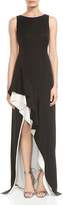 Thumbnail for your product : Halston Color-Block Asymmetric-Skirt Gown