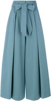 Temperley London - Blueberry tailoring ruffle culottes