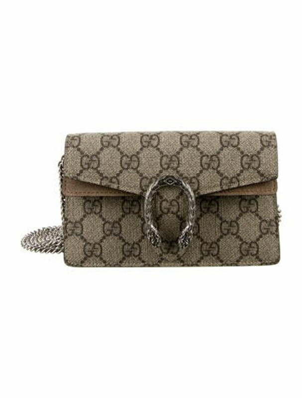 Gucci Dionysus GG Supreme Super Mini Bag Brown - ShopStyle
