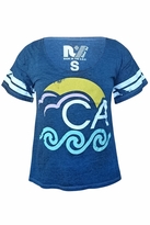 Thumbnail for your product : Rebel Yell CA Wave BF Tee in Heather Royal