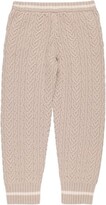 Thumbnail for your product : Brunello Cucinelli Cable knit cashmere sweatpants