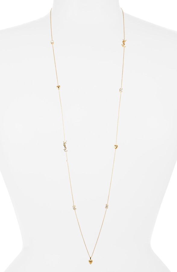 Bergort Fashion Jewelry Long Heart Pendant Necklace Chain Women Love Necklaces & Pendants Collares